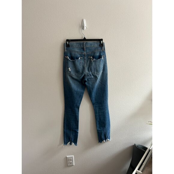 AO.LA by Alice + Olivia Good High Rise Ankle Skinny Jean in True Lies W24 - Picture 3 of 9